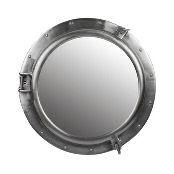 Foto - PORTHOLE MIRROR, DARK PEWTER, 30 cm