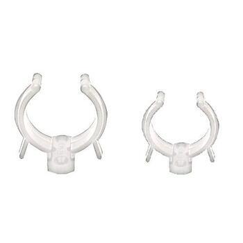 Foto - NYLON SPRING CLIP, WHITE, 22/28 mm