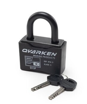 Foto - PADLOCK FOR OUTBOARD ENGINE - QVARKEN CLASS 3, 2 KEYS