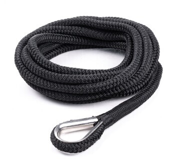 Foto - MOORING LINE WITH THIMBLE, QVARKEN DOCKLINE, 16 mm, 6 m