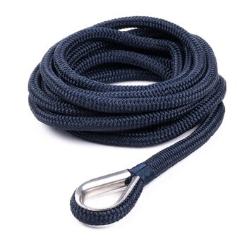 Foto - MOORING LINE WITH THIMBLE, QVARKEN DOCKLINE, 16 mm, 6 m