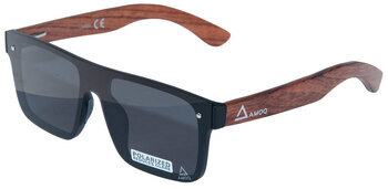 Foto - SUNGLASSES- AMOQ BURST, PLRZD WOOD-SMOKE MIRROR