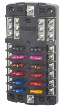 Foto - ST BLADE FUSE BLOCK - 12 CIRCUITS WITH NEGATIVE BUS1