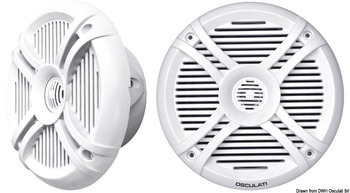 Foto - MARINE SPEAKERS, 2-WAY, 2 x 90 W, 186 MM