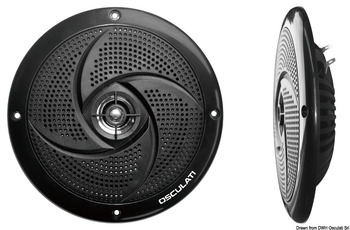 Foto - MARINE SPEAKERS,  2 x 40 W, BLACK, 163 MM