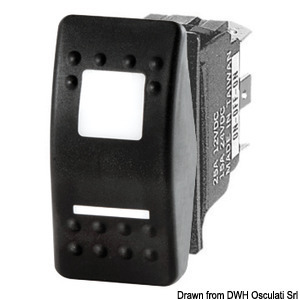 Foto - SWITCH- MARINA R, WITHOUT TAGGLE, (ON)-OFF-(ON)