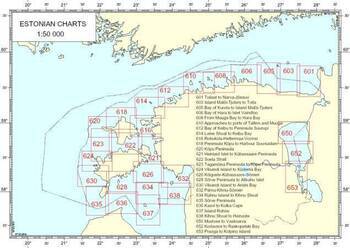 Foto - NAVIGATIONAL CHARTS OF ESTONIA no.626 - KÕIGUSTE-KÜBASSAARE-SÕMERI