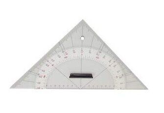 Foto - PROTRACTOR, TRIANGLE, HYPOTENUSE 325 mm