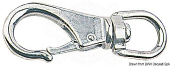 Foto - SNAP HOOK WITH SWIVEL, 113 mm