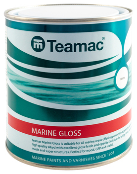 Foto - ДЕКОРАТИВНАЯ КРАСКА- TEAMAC MARINE GLOSS, ЖЕЛТАЯ, 1 л